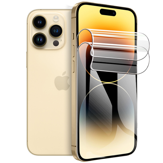 2x Folia Hydrożelowa do iPhone 14 Pro Max, ERBORD Hydrogel Foil