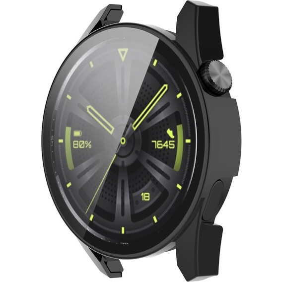 2w1 Etui + Szkło hartowane do Huawei Watch GT 3 46mm, Czarne