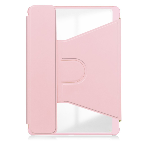 Etui z klawiaturą do Samsung Galaxy Tab S10 Lite / S10 FE / S9 FE, Rotary 360° Leather, różowe
