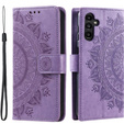 Etui z klapką do Samsung Galaxy S23 FE, Mandala, fioletowe