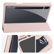 Etui do Samsung Galaxy Tab S7 Plus / Tab S7 FE, Smartcase Hybrid, z miejscem na rysik, różowe