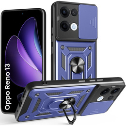 Etui pancerne do Oppo Reno 13, CamShield Slide, niebieskie