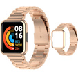Bransoleta Stainless do Xiaomi Redmi Watch 2 Lite, Różowe złoto