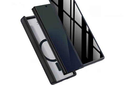 Etui do Samsung Galaxy Z Fold 7, Mobosi z ochroną zawiasów, czarne