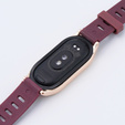 Pasek Silikonowy do Xiaomi Smart Mi Band 8 / Xiaomi Smart Mi Band 9, Bordowy