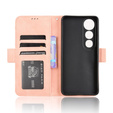 Etui z klapką do Vivo V50 Lite 4G / 5G, Card Slot, różowe