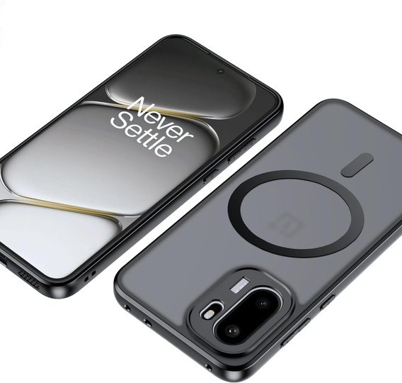 Etui do OnePlus 15R, do MagSafe, ERBORD Matt Case, czarny