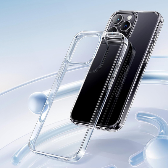 Etui do iPhone 16 Pro Max, ERBORD Slim, przezroczyste + Szkło 9H
