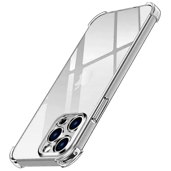 Etui do iPhone 16 Pro Max, Erbord Dropproof, przezroczyste + Szkło