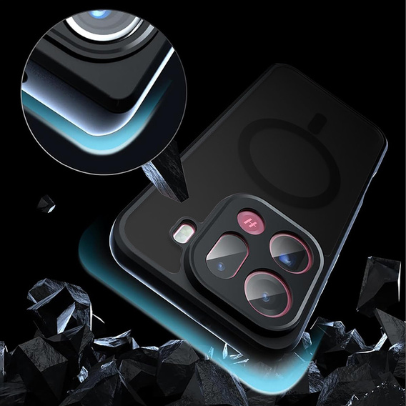 Etui do Oppo Find X9 Pro, do MagSafe, ERBORD Matt Case, czarny