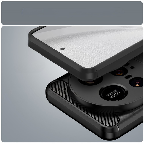 Etui do Xiaomi 15 Ultra, Carbon, czarne