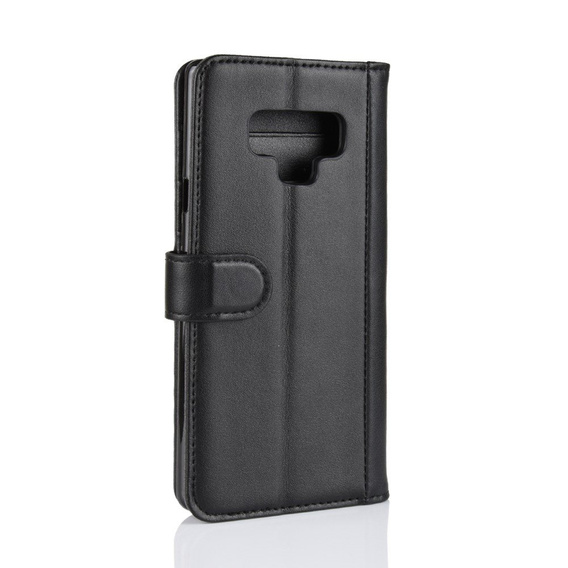 Etui z klapką do Samsung Galaxy Note 9, Leather Flexi Book, czarne