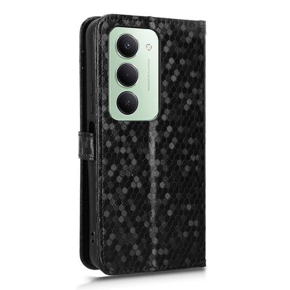 Etui z klapką do Xiaomi Redmi 15 5G / 4G, Wallet Rhombus, czarne