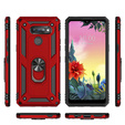 Etui pancerne do LG K50S, Nox Case Ring, czerwone