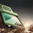 Etui do Samsung Galaxy Z Flip7 FE / Z Flip6, Tongate MECH Magsafe, zielone