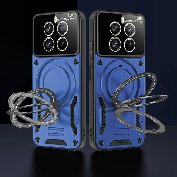 Etui pancerne do Realme 12 Pro 5G / 12 Pro+ 5G, Magnetic Ring, niebieskie
