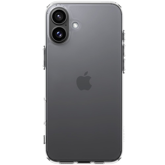 Etui Spigen do iPhone 16 Plus, Ultra Hybrid, przezroczyste + Szkło Hartowane 9H
