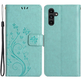 Etui z klapką do Samsung Galaxy A14 4G/5G, Butterfly, zielone