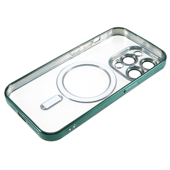 Zestaw Etui do iPhone 14 Pro Max, MagSafe Hybrid, zielone + Szkło