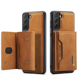Etui do Samsung Galaxy S21 FE, DG.MING 2in1, brązowe