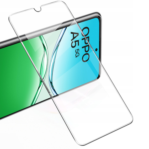 2x Szkło Hartowane do Oppo A5 5G / A5m, ERBORD 9H Hard Glass, szybka