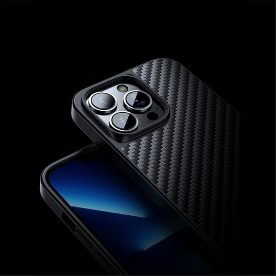 Etui do iPhone 13 Pro Max, karbonowe kevlar