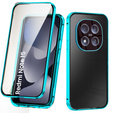 Etui do Xiaomi Redmi Note 15 5G / Poco M8 5G, Magnetic Dual Glass, niebieskie