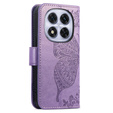 Etui z klapką do Xiaomi Redmi Note 15 Pro Plus 5G / Poco M8 Pro 5G, Butterfly, fioletowe