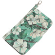 Etui z klapką do Samsung Galaxy A05s, Wallet, Flowers zielone