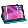 Etui do Lenovo Tab M8 Gen 4 TB-300FU, With stand, Flower, niebieskie