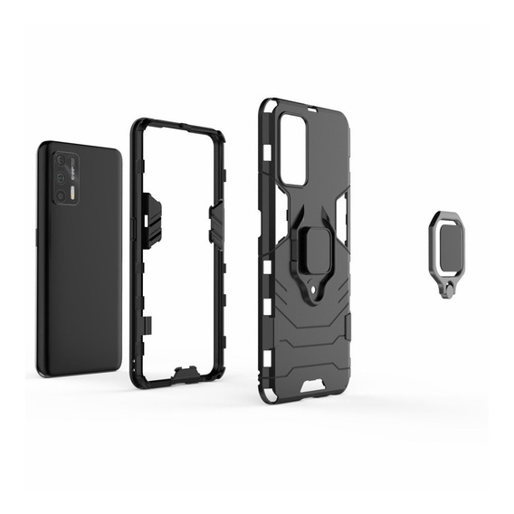 Etui do Realme GT 5G, Kickstand Ring, czarne