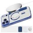Etui z klapką do iPhone 17 Pro Max, RFID Wallet MagSafe z ochroną aparatu, granatowe