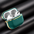 Etui na słuchawki Apple Airpods Pro 2,  eleganckie, zielone / złote