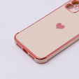 Etui do Apple iPhone 11, Electro heart, różowe rose gold