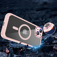 Etui do iPhone 13, ERBORD Impact Guard, do MagSafe, różowe