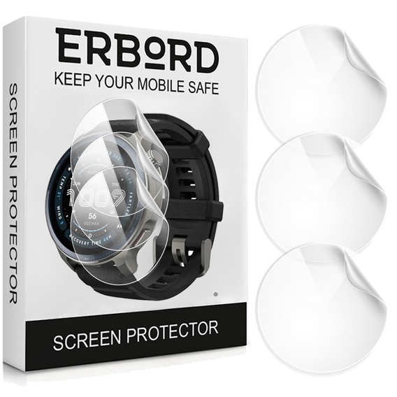 3x Folia Hydrożelowa ERBORD do Amazfit Balance 2