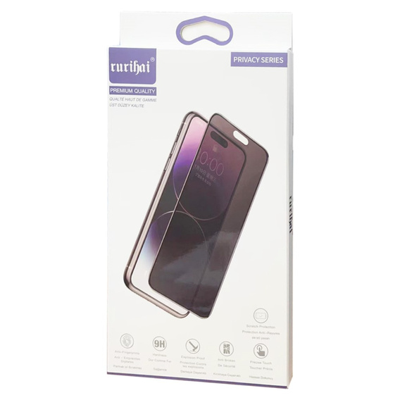 RURIHAI AntiSpy Folia prywatyzująca 360° do Samsung Galaxy S24+ Plus
