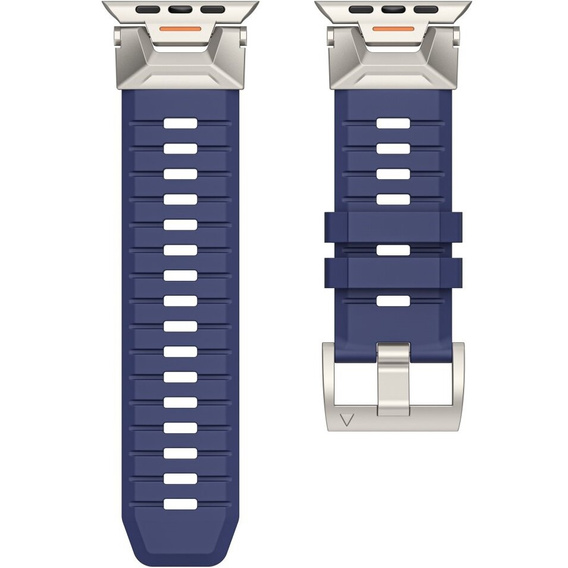 Pasek do Apple Watch 1/2/3/4/5/6/7/8/9/10/11/SE Ultra 1/2/3 42/44/45/46/49mm, Granatowy