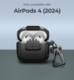Etui Dexnor na Słuchawki Airpods 4 2024, Rugged Bumper, czarne