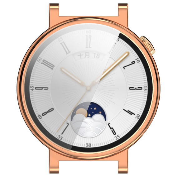 2w1 Etui z Osłoną na ekran do Huawei Watch GT 4 41mm, Różowe rose gold