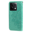 Etui z klapką do Xiaomi Redmi Note 13 Pro 5G, Mandala, zielone