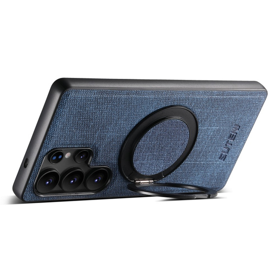 Etui do Samsung Galaxy S25 Ultra, SUTENI G3, magnetyczne z podstawką – niebieskie
