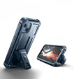 Etui pancerne do iPhone 13 / 14, Dexnor Full Body, granatowe