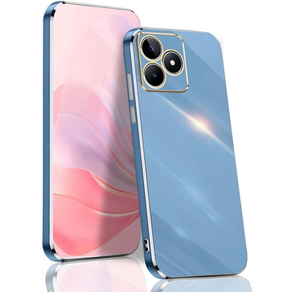 Etui do Realme Note 50, Glamour CamShield, niebieskie