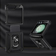 Etui pancerne do Samsung Galaxy Z Flip7 FE / Z Flip6, Nox Case Ring, czarne