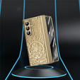 Etui do Samsung Galaxy Z Fold7 5G, Mechanical Legend, złote