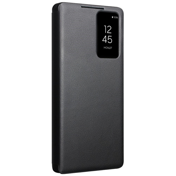 Etui QIALINO do Samsung Galaxy S25 Ultra z klapką, czarne