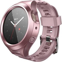 Pasek + Etui Dexnor do Samsung Galaxy Watch Active 2 44mm, z wbudowanym szkłem, różowy