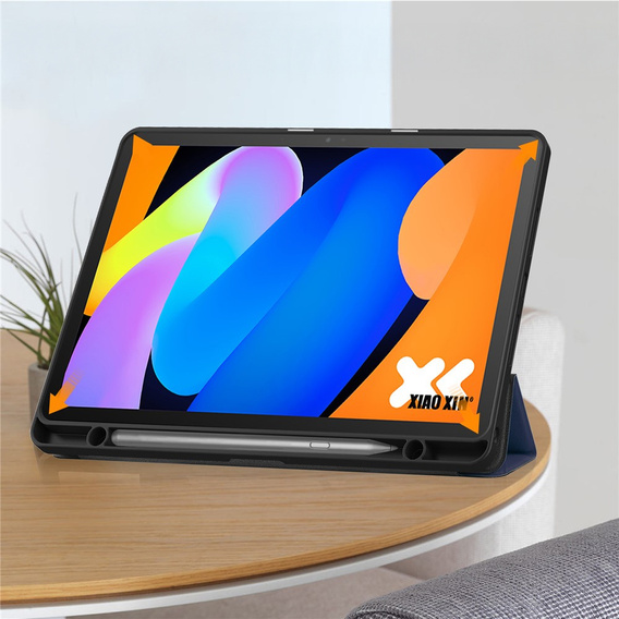 Etui do Lenovo Idea Tab 11" 2025 TB336FU TB336ZU, Smartcase z miejscem na rysik, granatowe