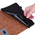 Etui do Xiaomi Redmi Pad Pro, Classic, z miejscem na rysik, brązowe